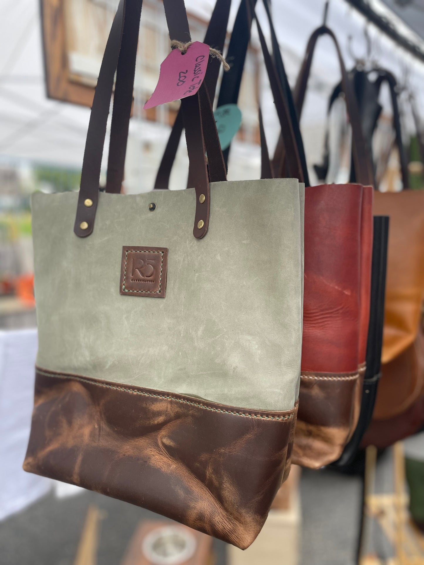 Classic Leather Tote Bag