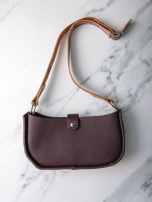 Mini Sarah Purse- Deep Purple