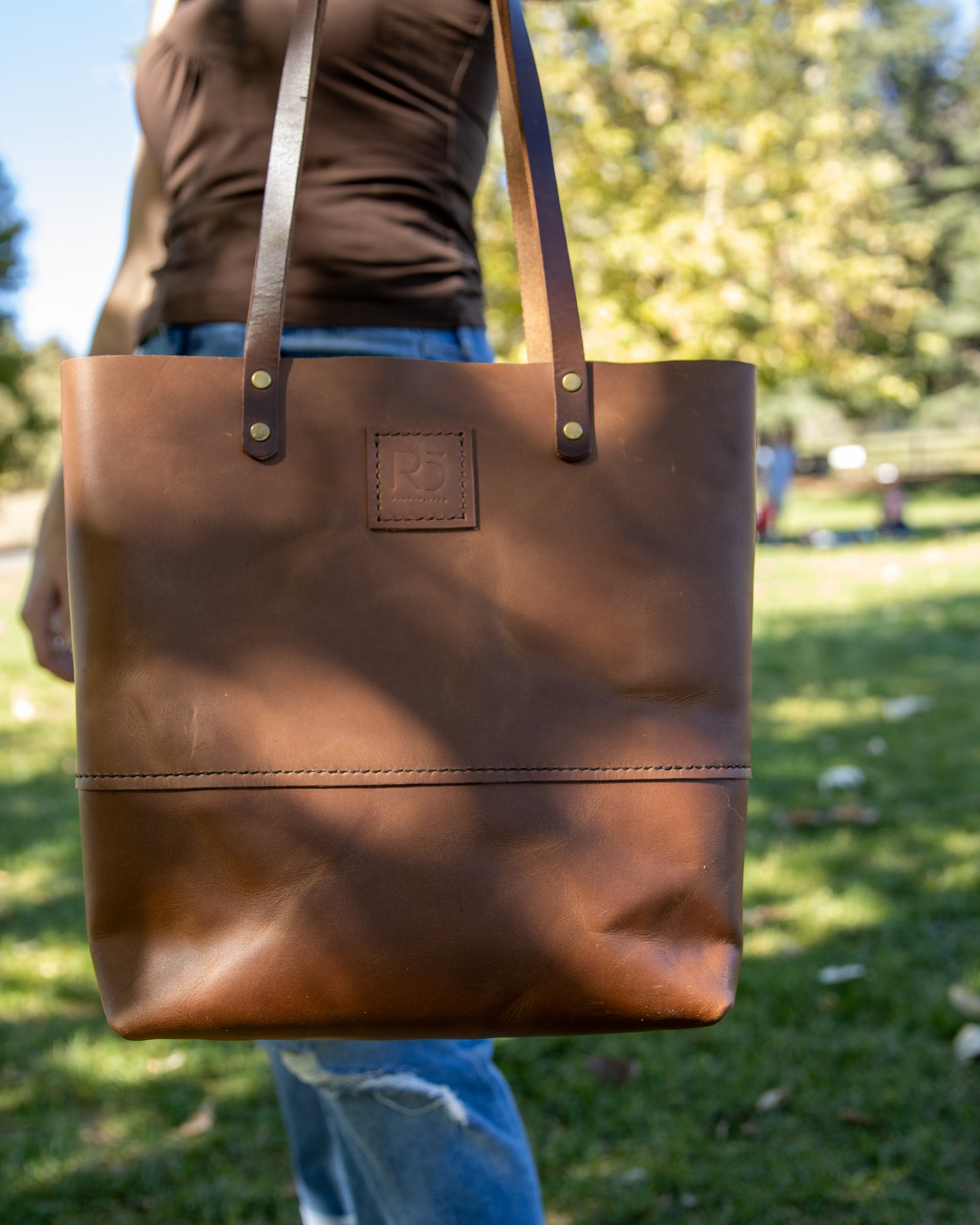 Classic Leather Tote Bag